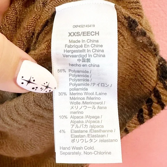 Madewell Tigerized Cameron Ribbed Cardigan Sweater in Coziest Yarn XXS - Picture 8 of 11